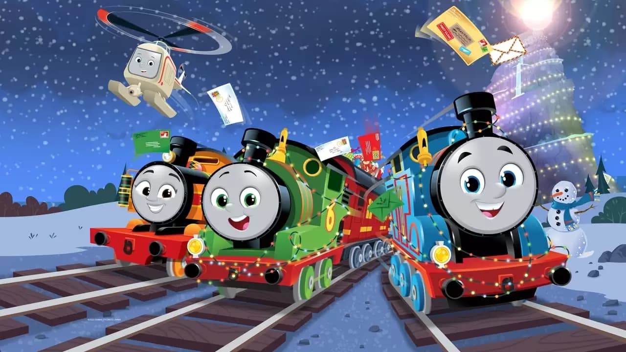 Thomas & Friends: The Christmas Letter Express Backdrop