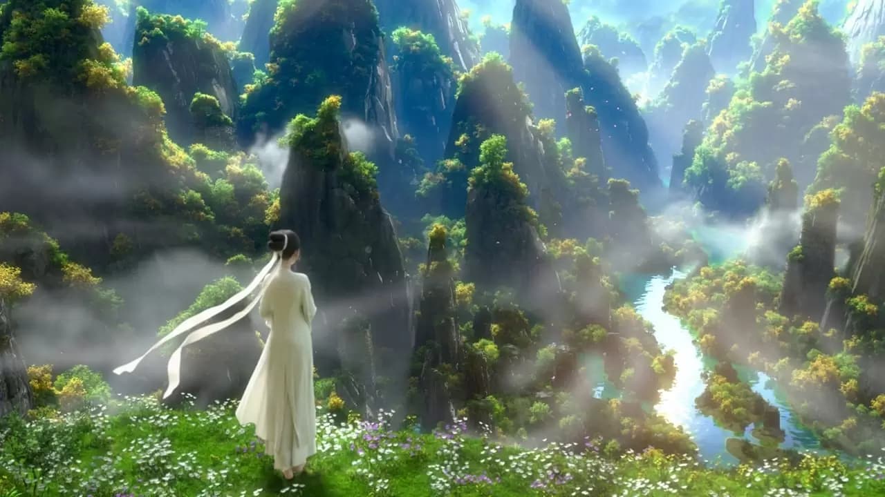White Snake Backdrop