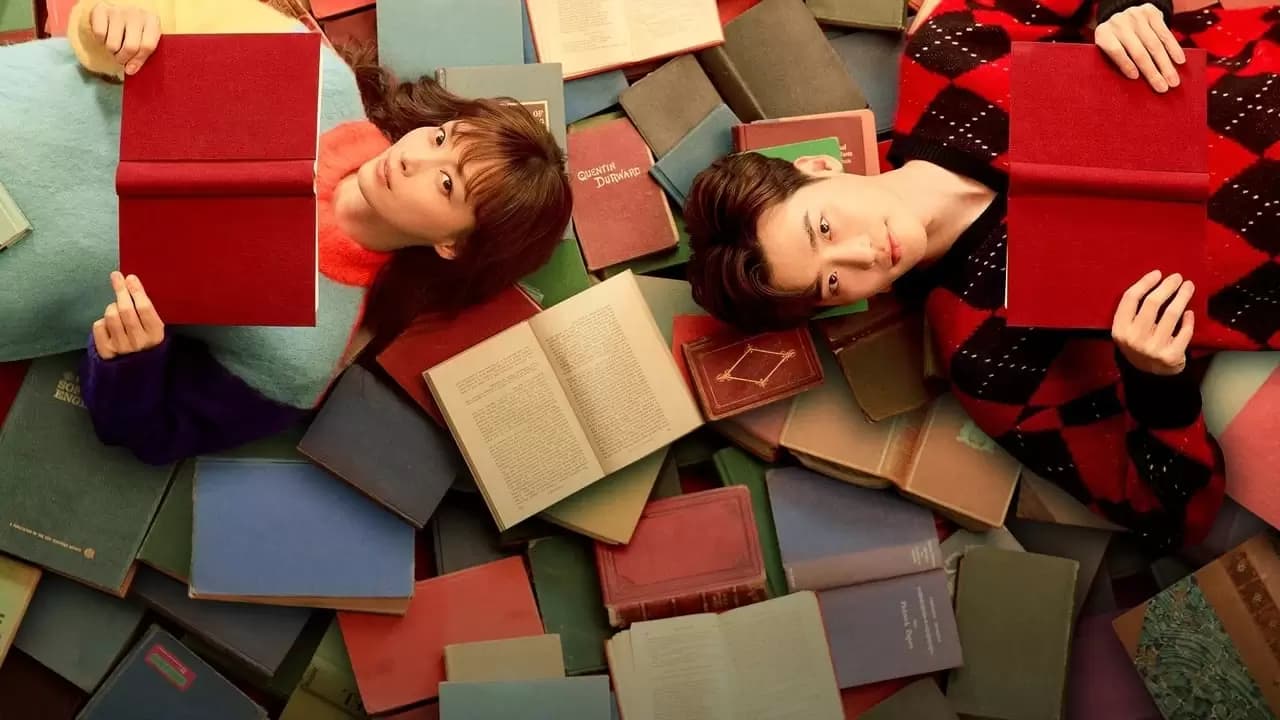 Romance Is a Bonus Book Backdrop