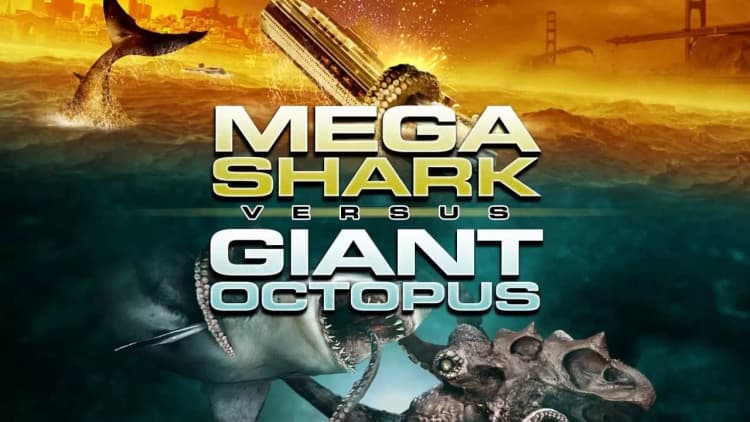 Mega Shark vs. Giant Octopus Poster