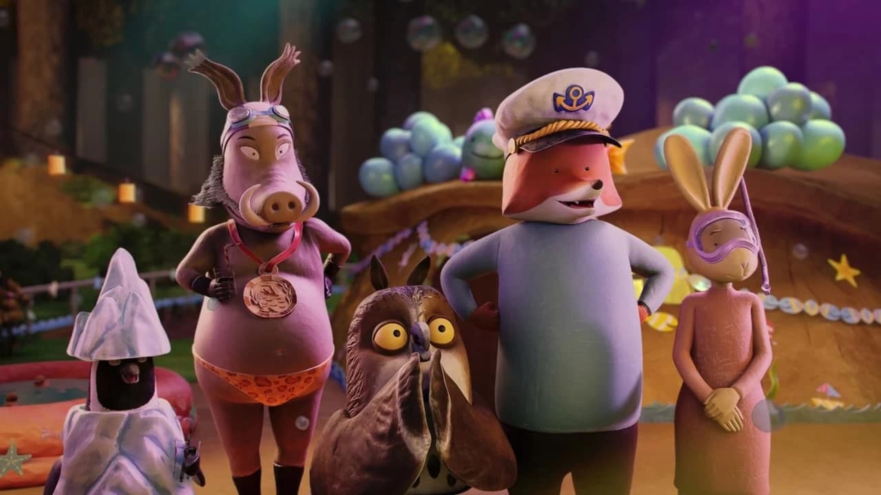 Fox & Hare Save the Forest Backdrop