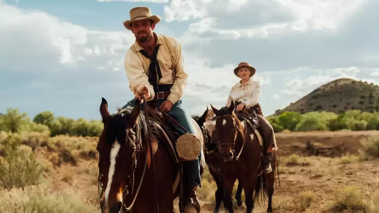 Two Sinners and a Mule Backdrop