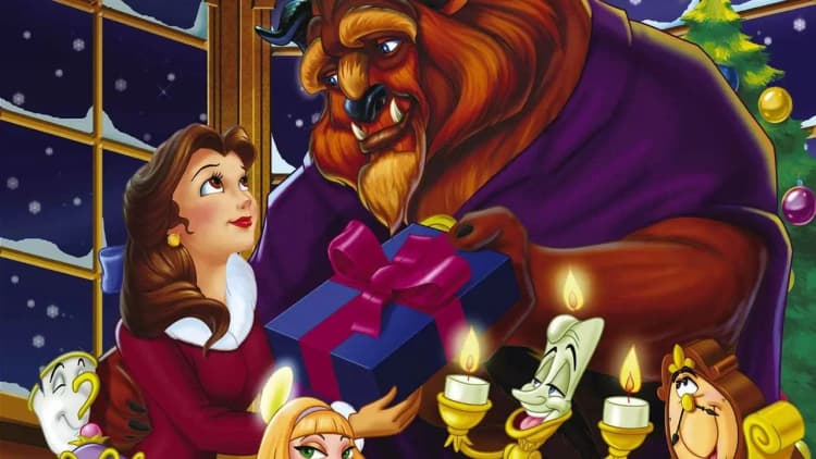 Beauty and the Beast: The Enchanted Christmas Poster