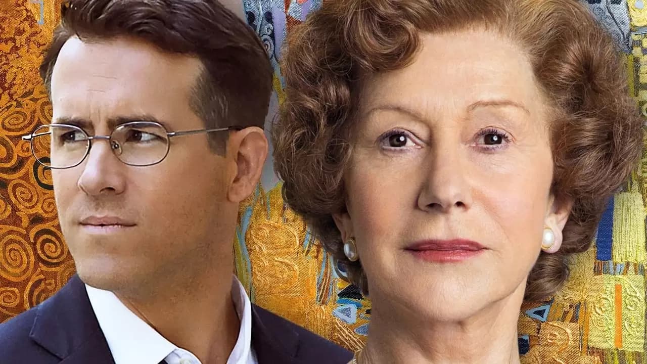 Woman in Gold Backdrop