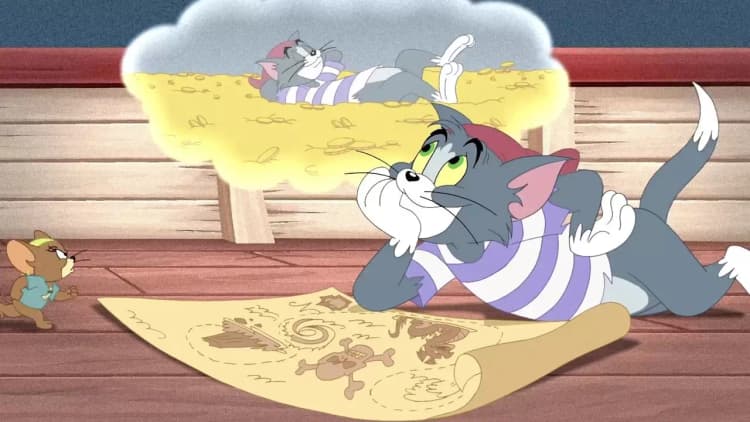 Tom and Jerry in Shiver Me Whiskers Poster