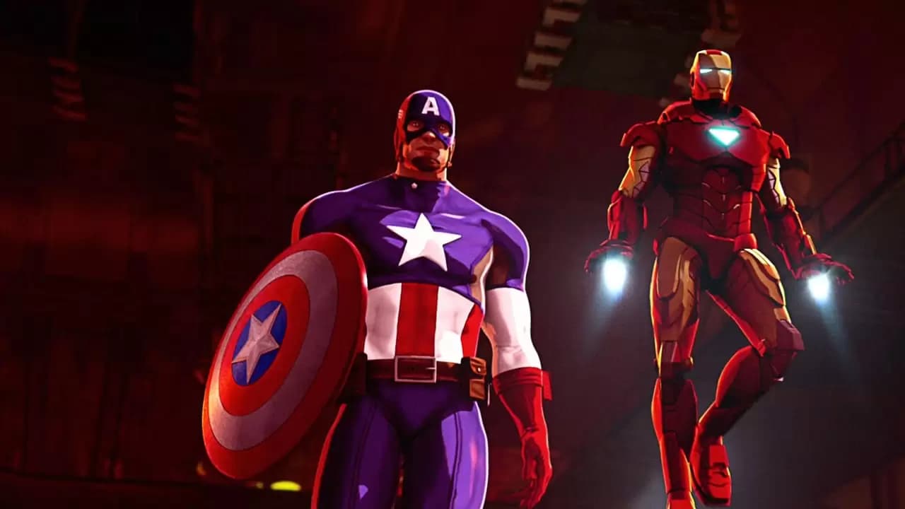 Iron Man and Captain America: Heroes United Backdrop