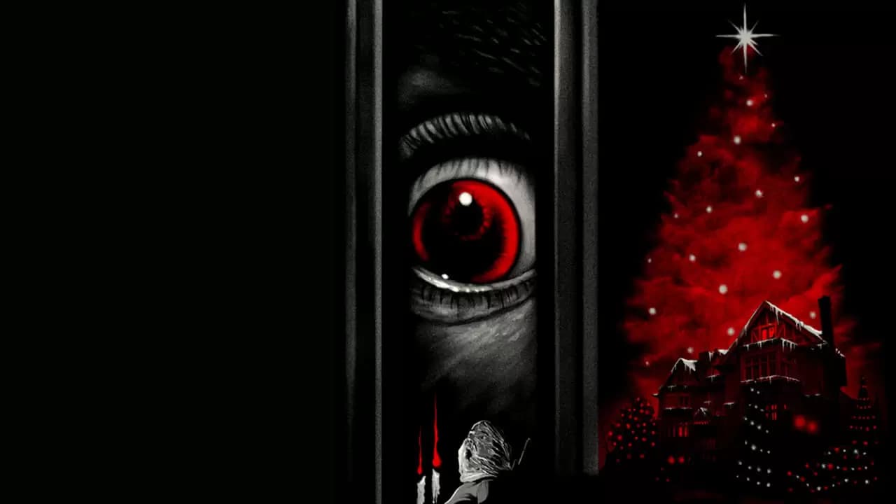 Black Christmas Backdrop