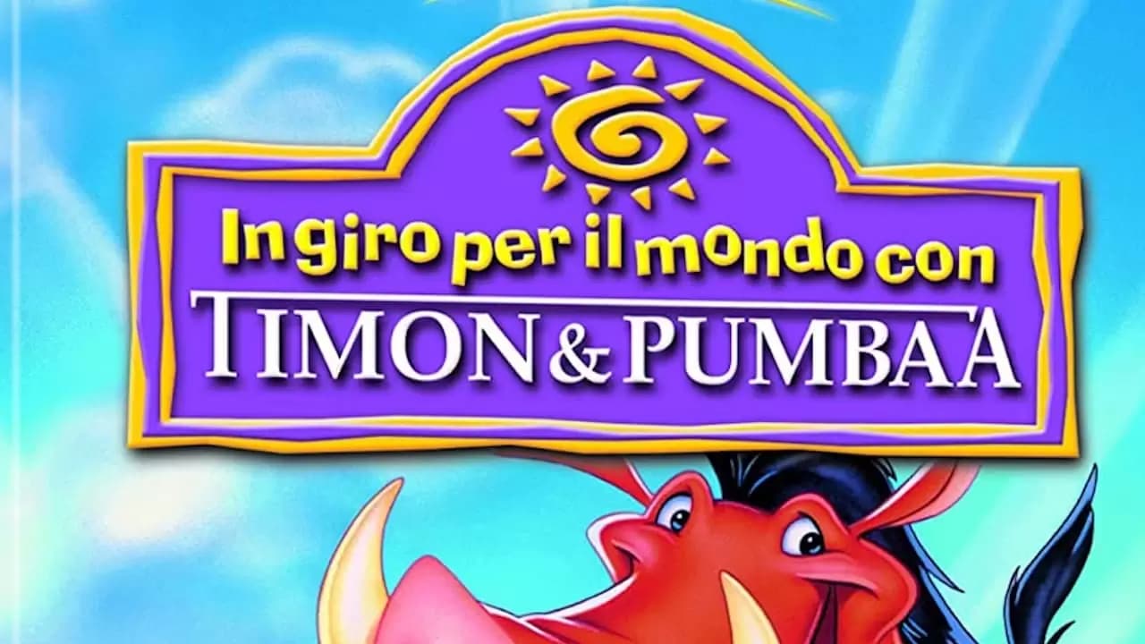 Around the World with Timon & Pumbaa Backdrop