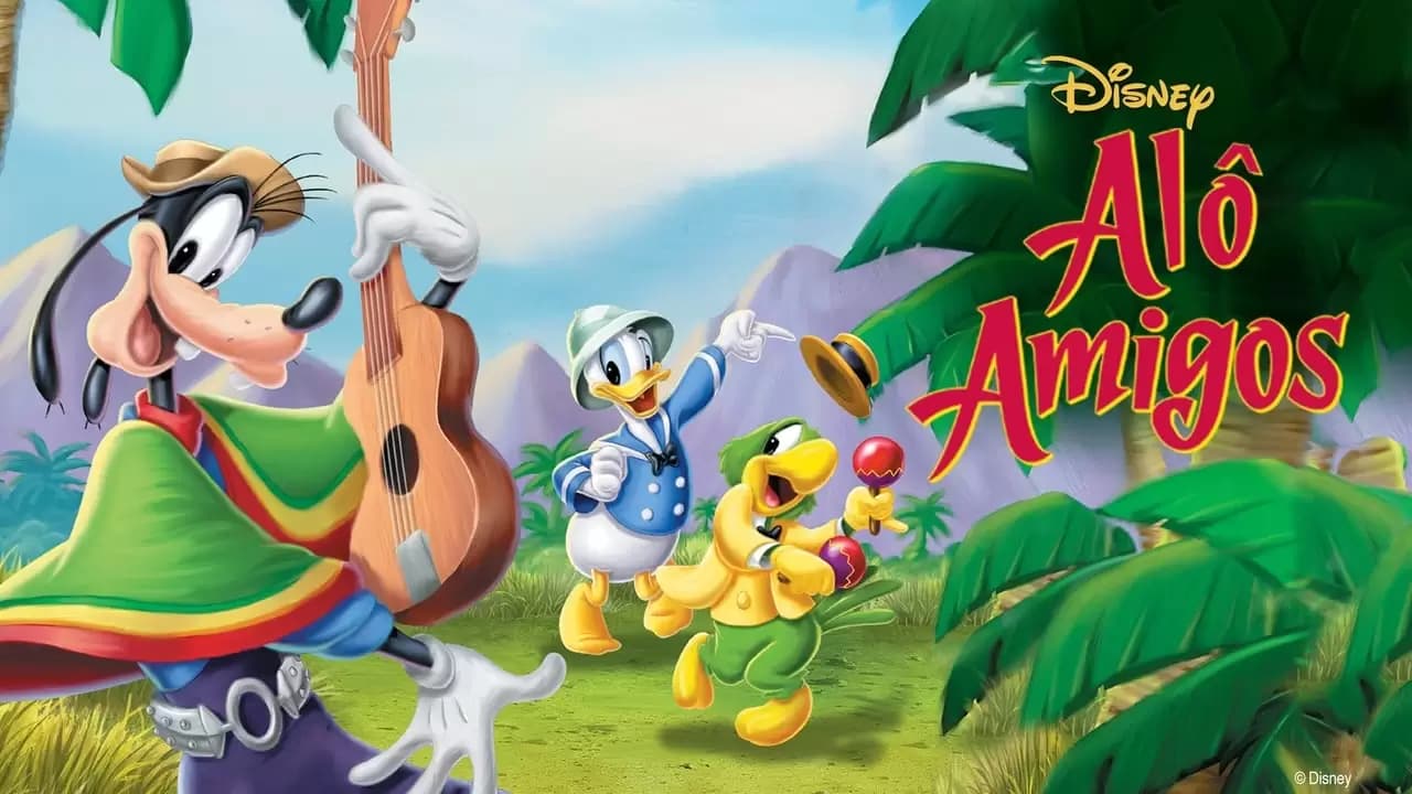 Saludos Amigos Backdrop