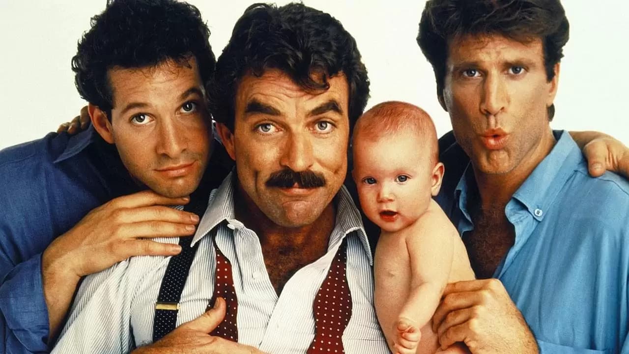 Three Men and a Baby Backdrop