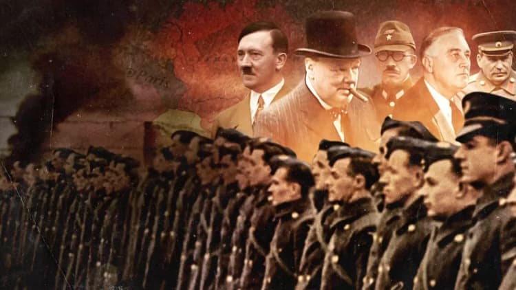 Greatest Events of WWII in Colour Poster