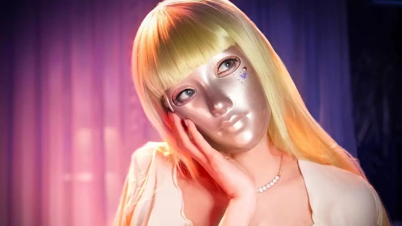 Mask Girl Backdrop