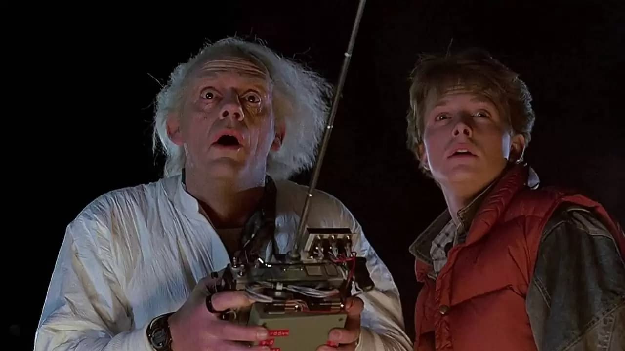Back to the Future Backdrop