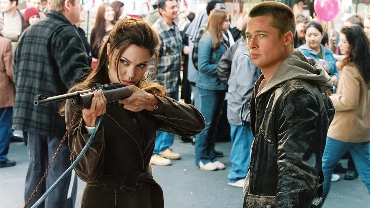 Mr. & Mrs. Smith Backdrop