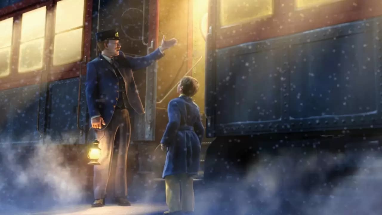 The Polar Express Backdrop