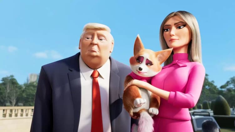 The Queen's Corgi Poster