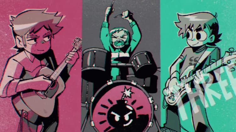 Scott Pilgrim Takes Off Poster