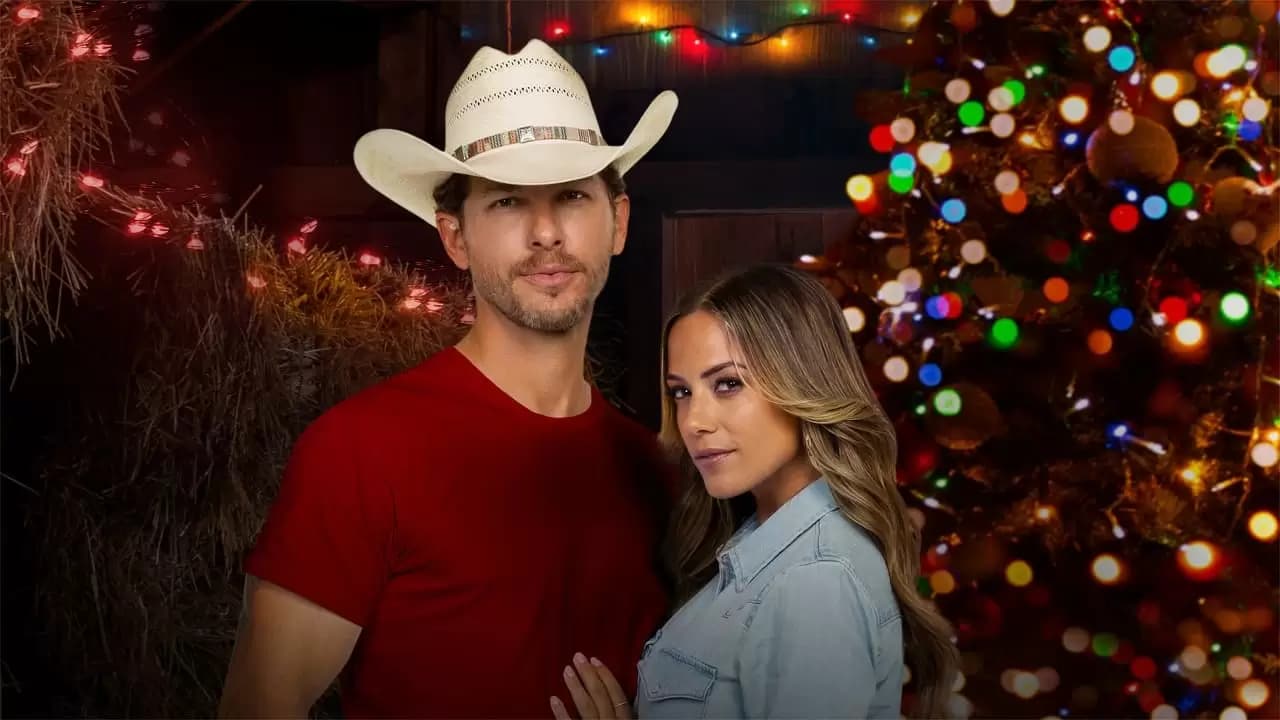 A Cowboy Christmas Romance Backdrop