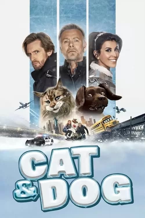Cat and Dog Poster