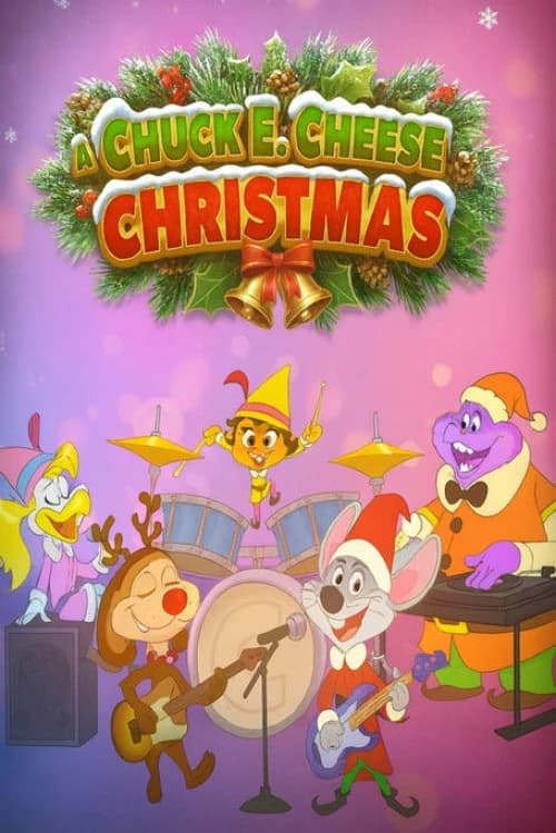 A Chuck E. Cheese Christmas Poster