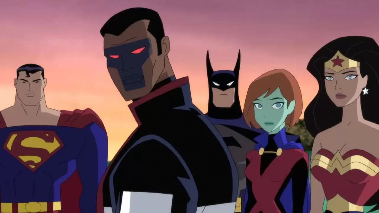Justice League vs the Fatal Five Backdrop